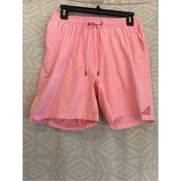 MR.SWIM Striped 2 Tone Technical Swim Trunk In Pink - Picture 1 of 10